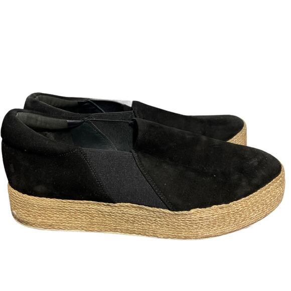 Vince Shoes - Vince platform espadrille slip on sneaker Black 8.5